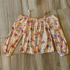 Goods For Life Blouse KidsSize L Multicolor Floral Off Shoulder Boho